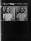 Reshoot: Photograph of a Woman (2 Negatives) 1950s, undated [Sleeve 21, Folder k, Box 21]